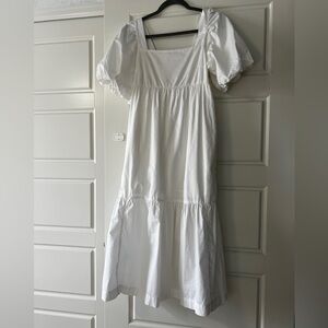 Old Navy White Puff Sleeve Dress